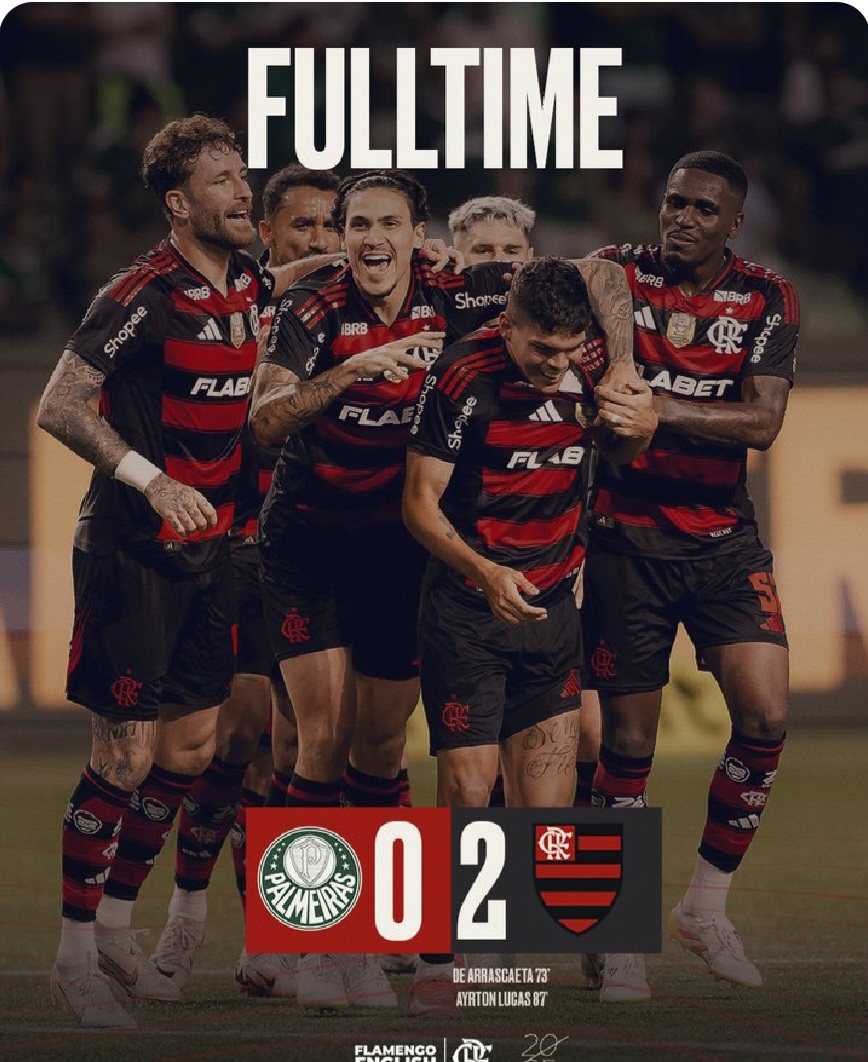 Flamengo vence Clássico contra o Palmeiras